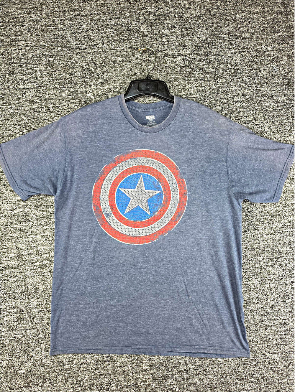 Marvel Captain America Shield Graphic Crew Neck T-Shirt Size XL